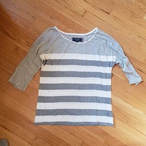 3/4 STRIPPED SHIRT AMERICAN EAGLE